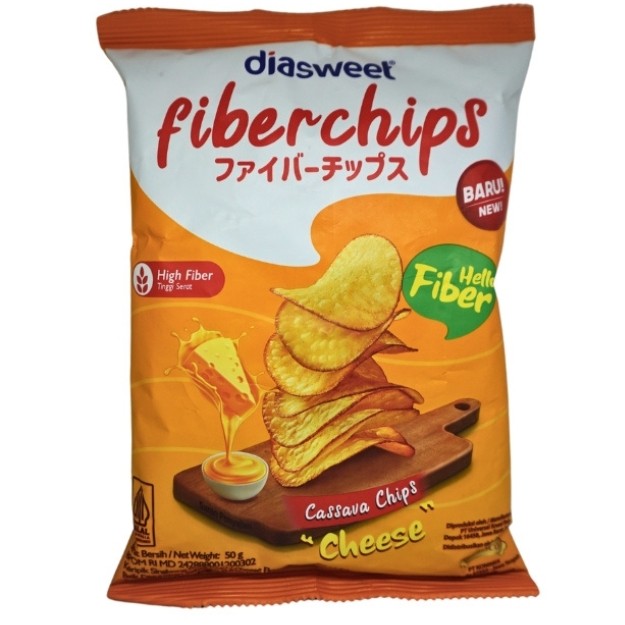 

S24816 DIASWEET FIBERCHIPS CHEESE SNACK DIET 50GR MAJU BERSAMA (20250913)