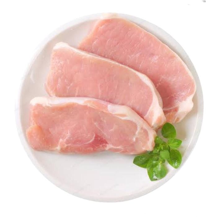 

Pilihan- Import Denmark Pork Loin Bbq Pork Chop / Katsu Cut 500 Gram