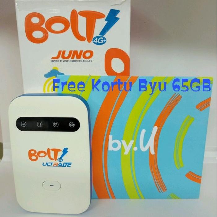 Mifi Modem Bolt Juno Free Kartu Byu 65gb