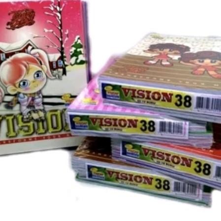 

OJ buku tulis vision isi 38 lbr 1pak isi 10 pcs warna random