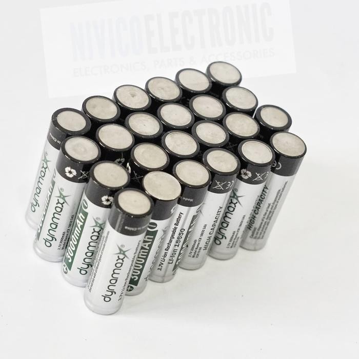 RJ Baterai dynamax 18650 3,7v charge