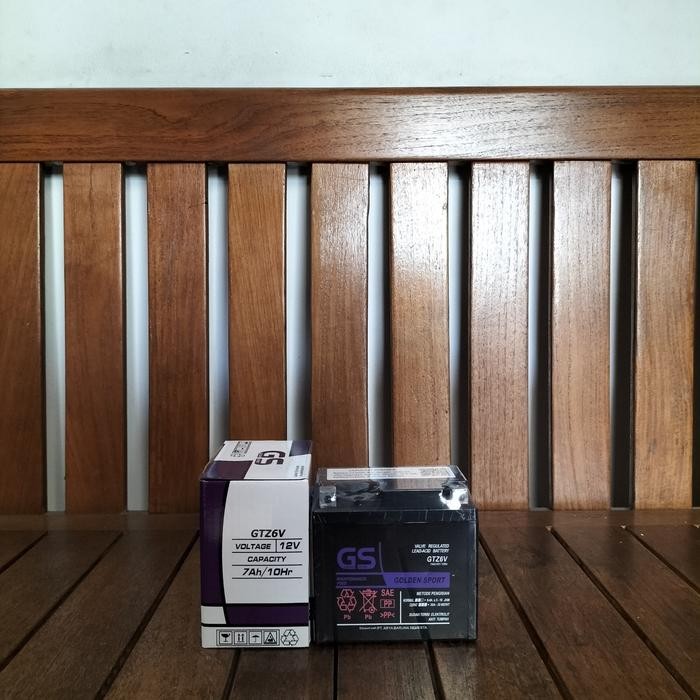 Aki Gs Gtz6V Untuk Motor Honda Beat Idling Stop (Iss) Aki Kering