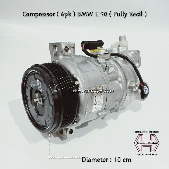 Compressor Ac Mobil BMW E90 Pully Kecil Original