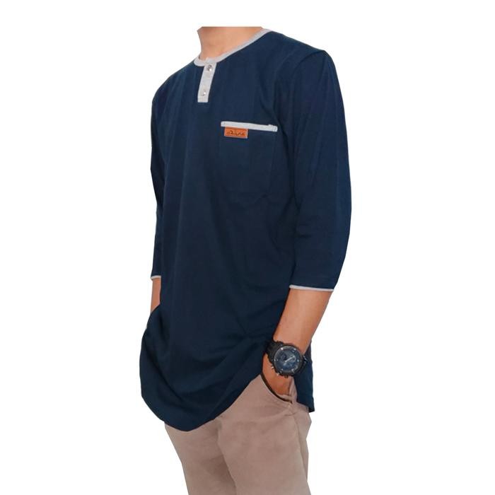 Pilihan- Azlina - Kaos Kurta Pria - Kaos Muslim Murah Bahan Adem