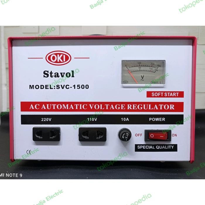 Mantab Stabilizer /Stavol Regulator Listrik Oki 1500 Watt Stabiliser 1500Watt Terlariss 