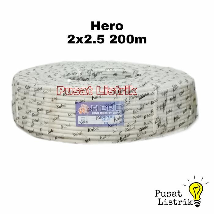 Kabel Listrik Kawat NYM 2x2.5mm Hero Harga Permeter Kabel Kawat 2x2.5