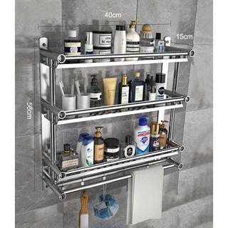 Rak Dinding Tempel/Rak Dapur Gantung/Rak Serbaguna Stainless