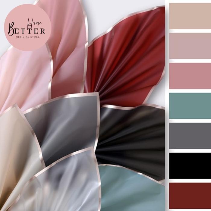 Kertas Buket Bunga (Ecer) Flower Wrapping Gold Line Color