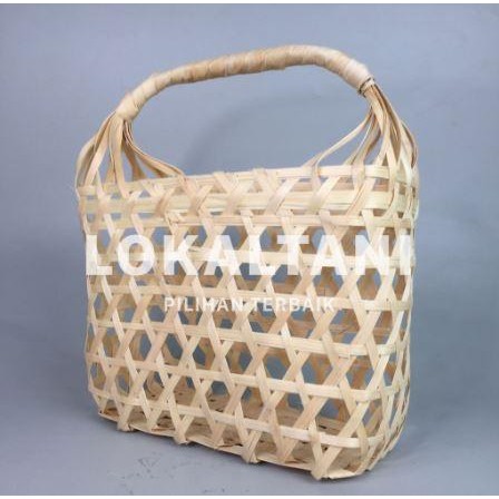 Tas Anyaman Bambu Tas Bingkisan/ Keranjang Sayuran Buah-buahan