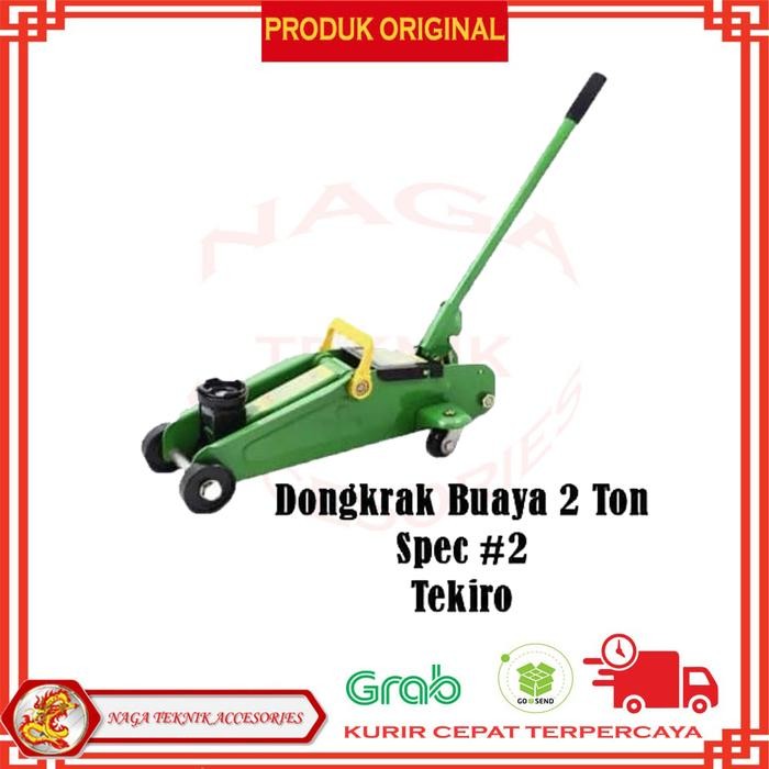 Ready TEKIRO DONGKRAK BUAYA 2 TON HIJAU SPEC 2 / DONGKRAK KENDARAAN RODA 4