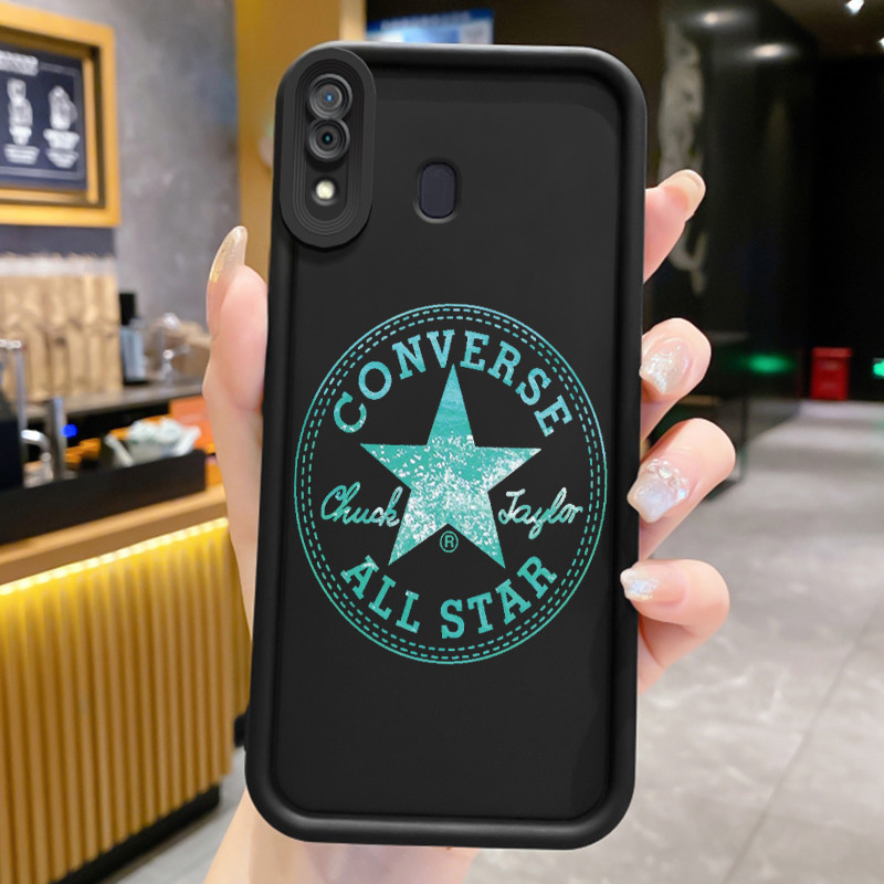 Casing Hp untuk Samsung Galaxy A20 A20s A30 A21s M10s Case Hp Casing pola Segel bundar dengan teks b