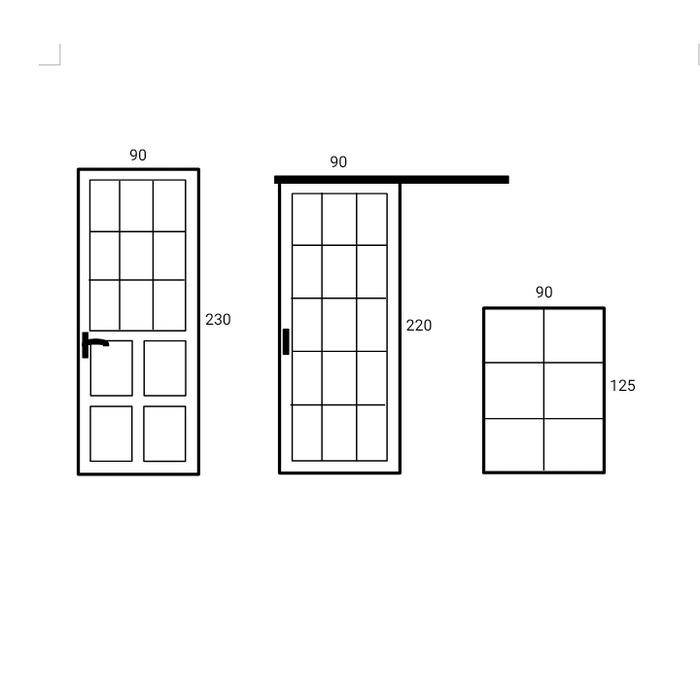 Pesanan pintu 2 unit & jendela mati 1 unit