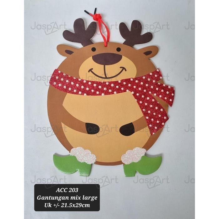 GANTUNGAN HIASAN POHON NATAL DEKORASI NATAL CANTIK BESAR - RUSA