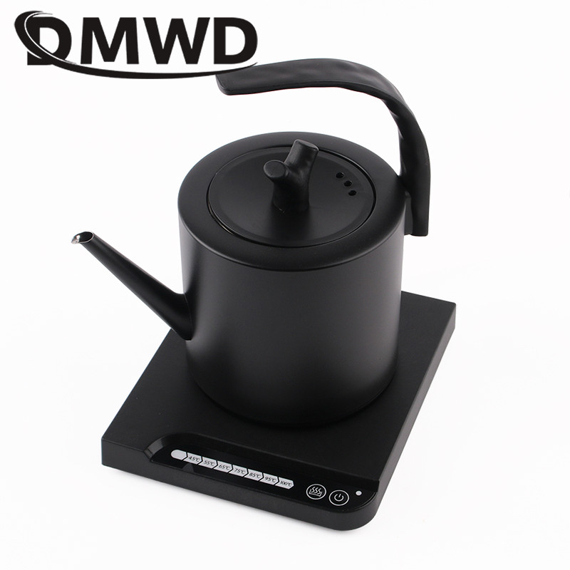 Long Mouth Electric Kettle Hand Brew Drip Coffee Pot Temperature Control Teapot Keep-Warm Hot Water 