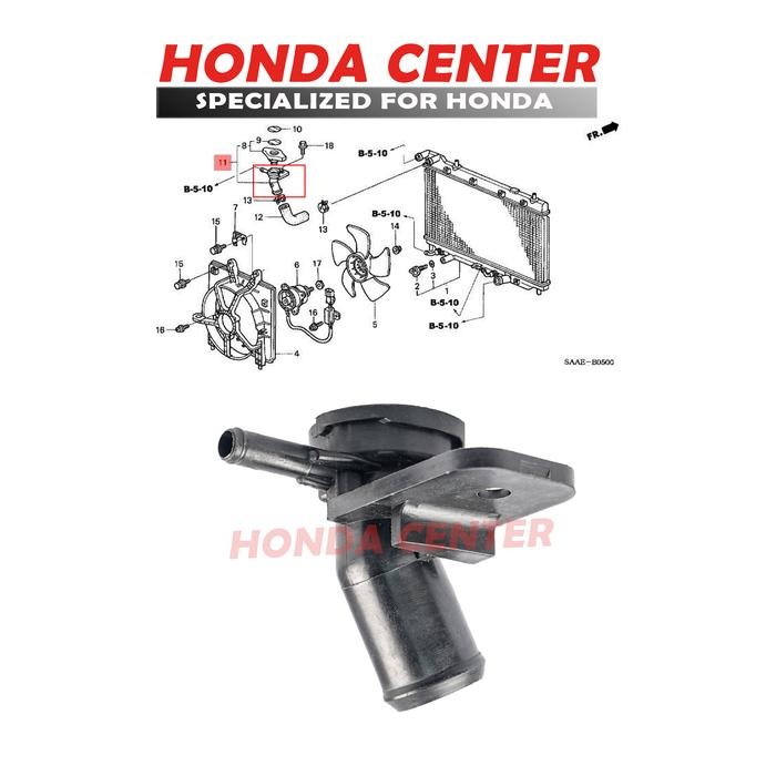 Jual Filler Dudukan Sambungan Tutup Radiator Jazz Gd3 2004 2005 2006 2007