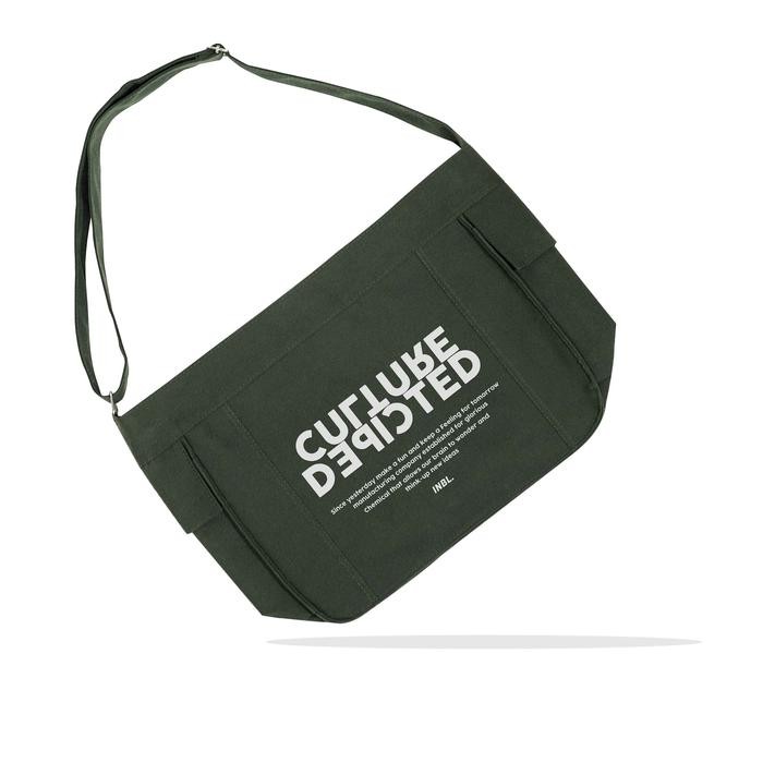 INBL Tas Selempang Culture Sling Bag Kanvas Resleting