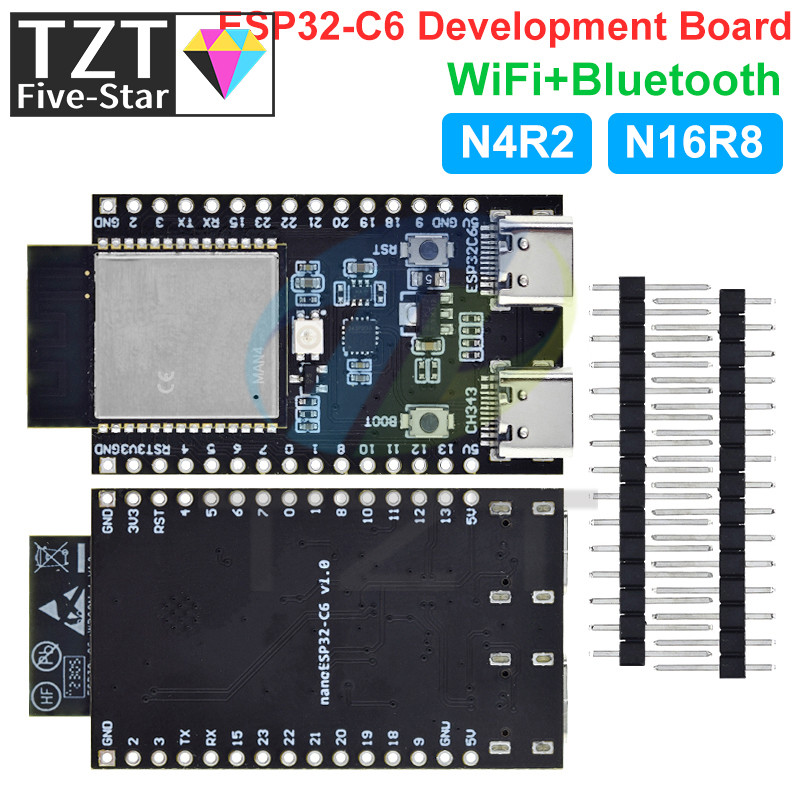 ESP32-C6 ESP32 WiFi+Bluetooth Internet Of Things ESP Development Board Core Board ESP32-C6-DevKit C