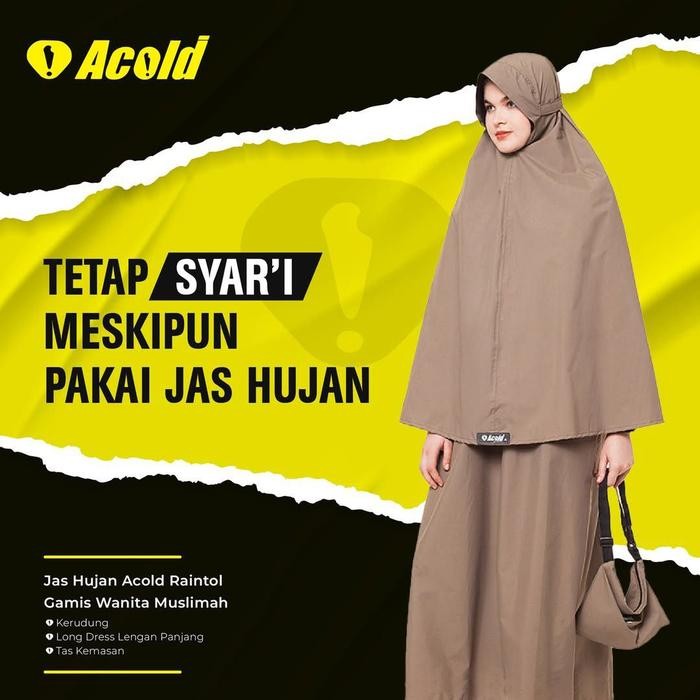 Jas Hujan Acold Model Gamis /Hijab