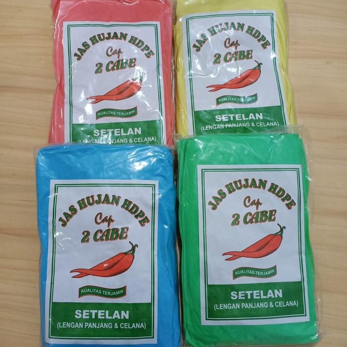 Jas Hujan Setelan Plastik / Jas Hujan Plastik Stelan / Plastik Baju Celana Rain