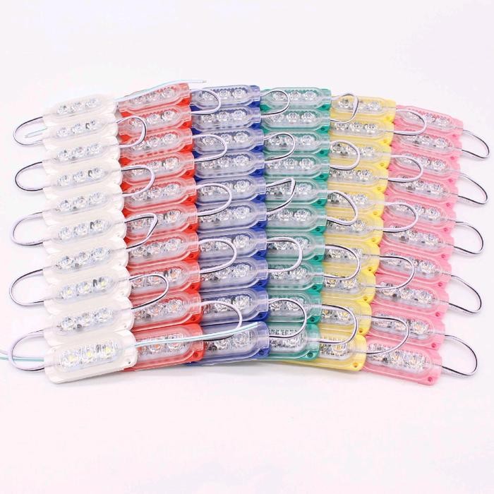 BERKUALITAS Lampu LED 3 Mata Kedip Otomatis 10pcs Hemat Energi