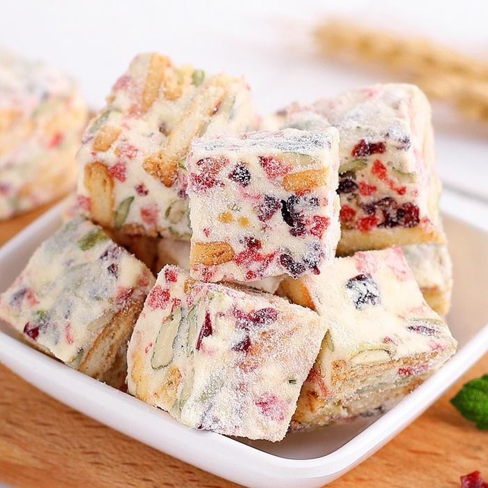 ORIGINAL! ( HALAL ) Permen Nougat Snowflake Crispy Kukis 100g berbagai rasa