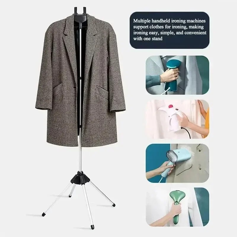 Steamer Stand Telescopic Garment Steamer Rack Height Adjustable Garment Foldable Standing Garment