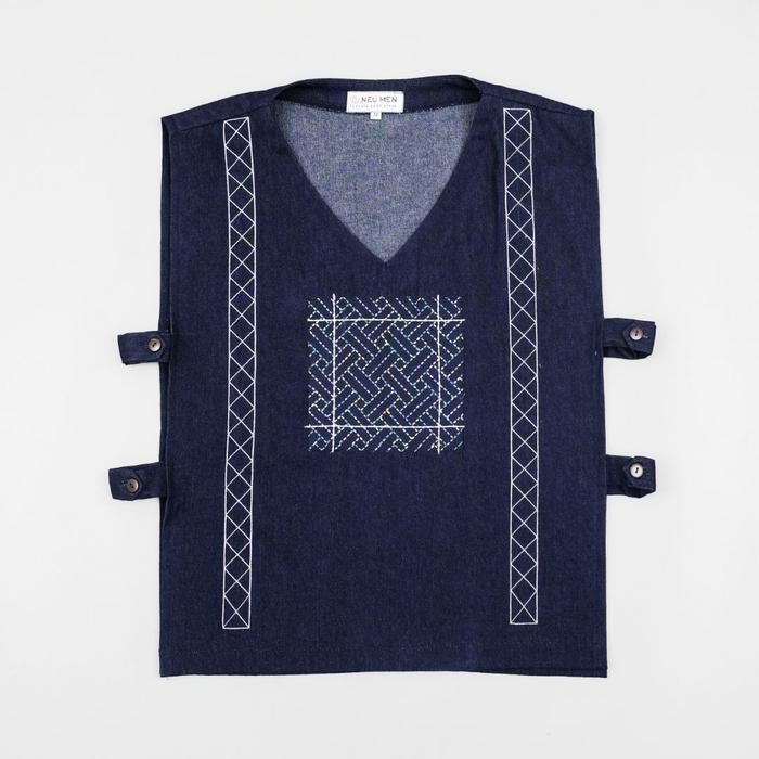 SIAPKIRIM NEU MEN Vest Pria Samudra Vest Denim Bahan Soft Denim Premium READY STOCK