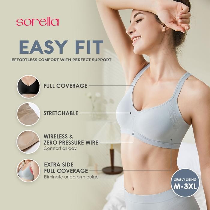 Sorella Bra Easy Fit N10-2974V Best Quality Asli 100% Original