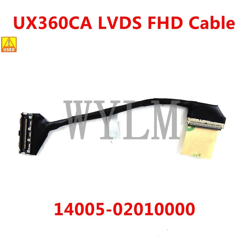 Used UX360C LCD Cable For ASUS ZenBook UX360CA UX360C UX360 LCD Flex Cable 14005-02010000 DD0BKDLC01