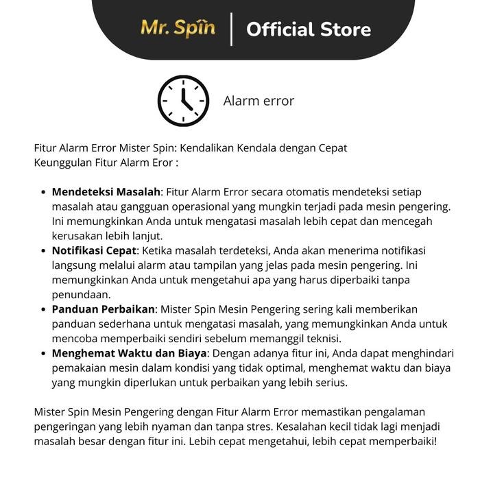 Mini Dryer Mr.Spin Mesin Pengering Pakaian