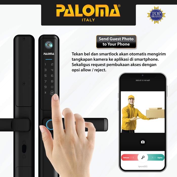 Paloma Smart Lock Kunci Pintu Digital Slim Door Frame Aluminium Smart Door Lock Smart Home Kunci