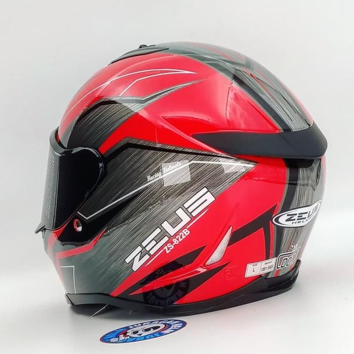 ZEUS ZS822B Z822B AO21 RED/BLACK FULL FACE
