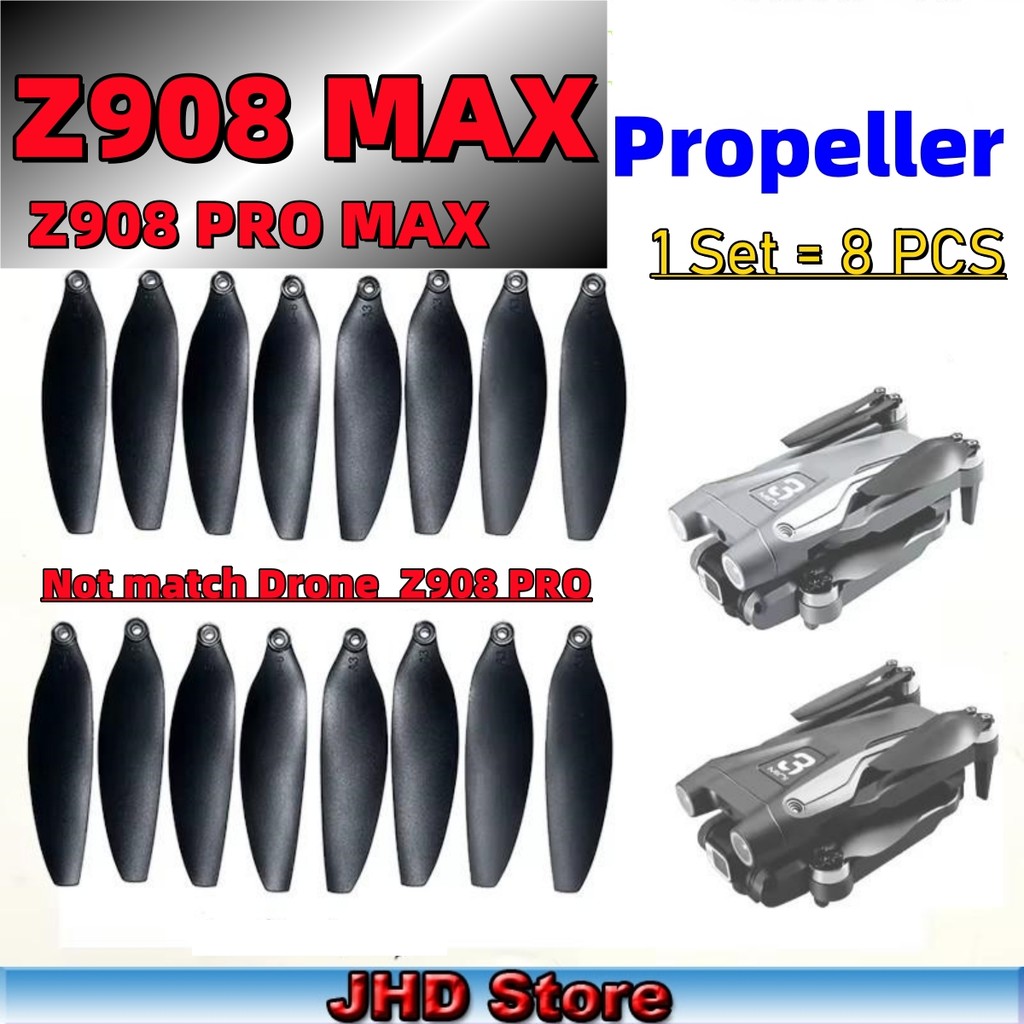 IMPORT JHD Z908 ProMAX Drone Propellers For Original Z908 Max Spare Blades Maple Leaf For Z908 Pro