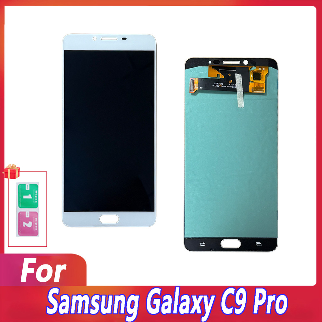 New AMOLED For Samsung Galaxy C9 Pro LCD Display Touch Screen For C9 Pro C9000/C900F Assembly Repair