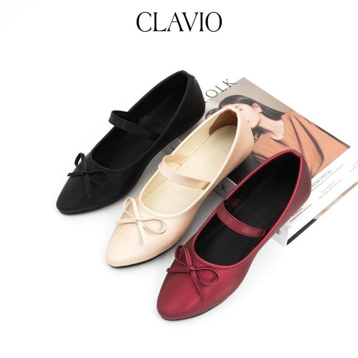 Donatello - Caroline - Sepatu Wanita Flatshoes Kerja Hitam