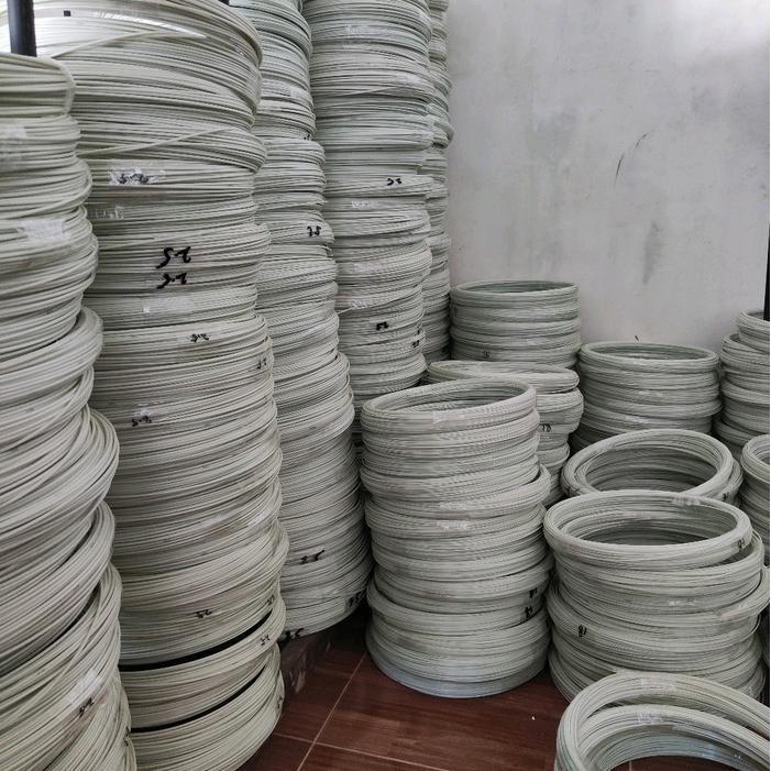 Murah Jeruji fiber putih roll semua ukuran 0.5mm-4mm untuk sangkar, kepingan naga, layangan hias dll