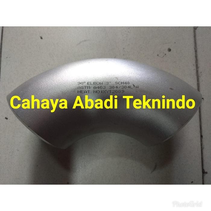 Elbow Las Stainless Sch40 Ukuran 4"(Inch) Elbow Las Sch 40 Ss 304