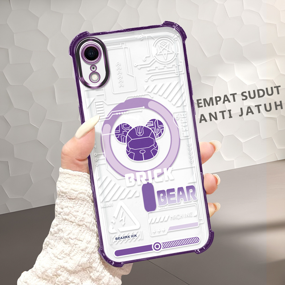 Softcase Kesing Phone For Compitable With iPhone XR Fashion Anti Crack Case Pria Keren Motif Casing 