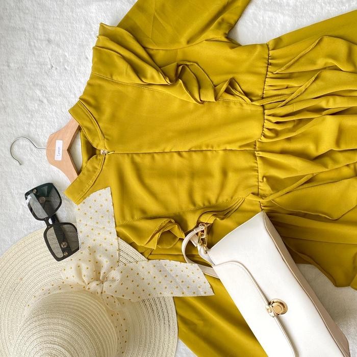 080j- [Ameera By Andira] Azzhura Dress Ceruty Babydoll Premium Dengan Kualitas Tinggi By