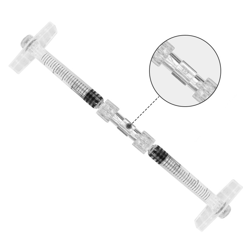 IMPORT Luer Lock Connector to Syringe Female to Female Transparent Adapter Double Joints Coupler