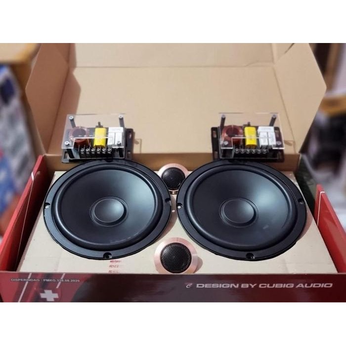 Speaker Split 2 Way Cubig Swissline Gold