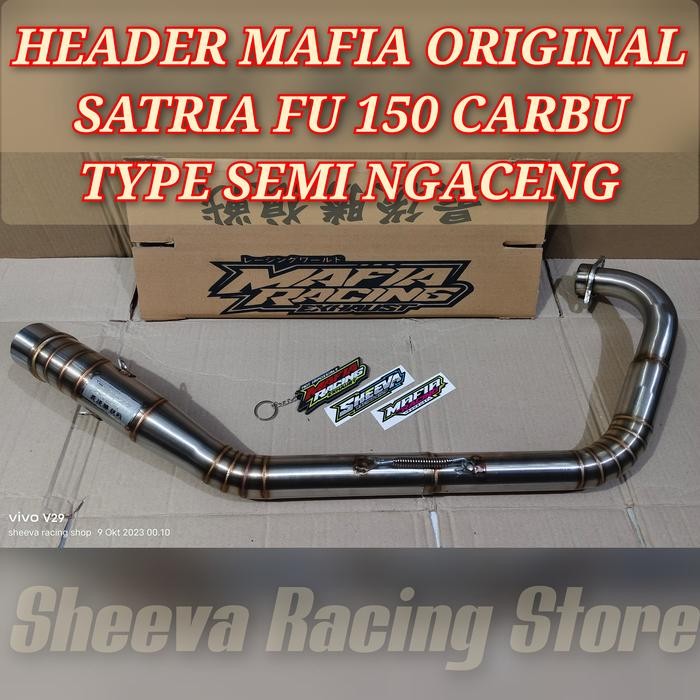 Header Knalpot Racing Satria Fu Karbu Mafia Racing Type Semi Ceng Motorcycle