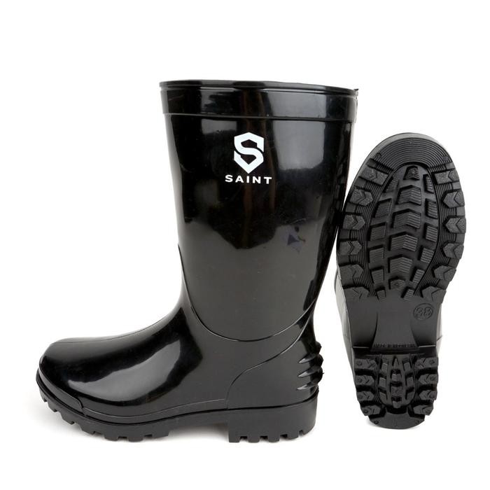 Sepatu Boot Pendek SAINT ASCO Hitam Boots Karet Lentur Anti slip & air