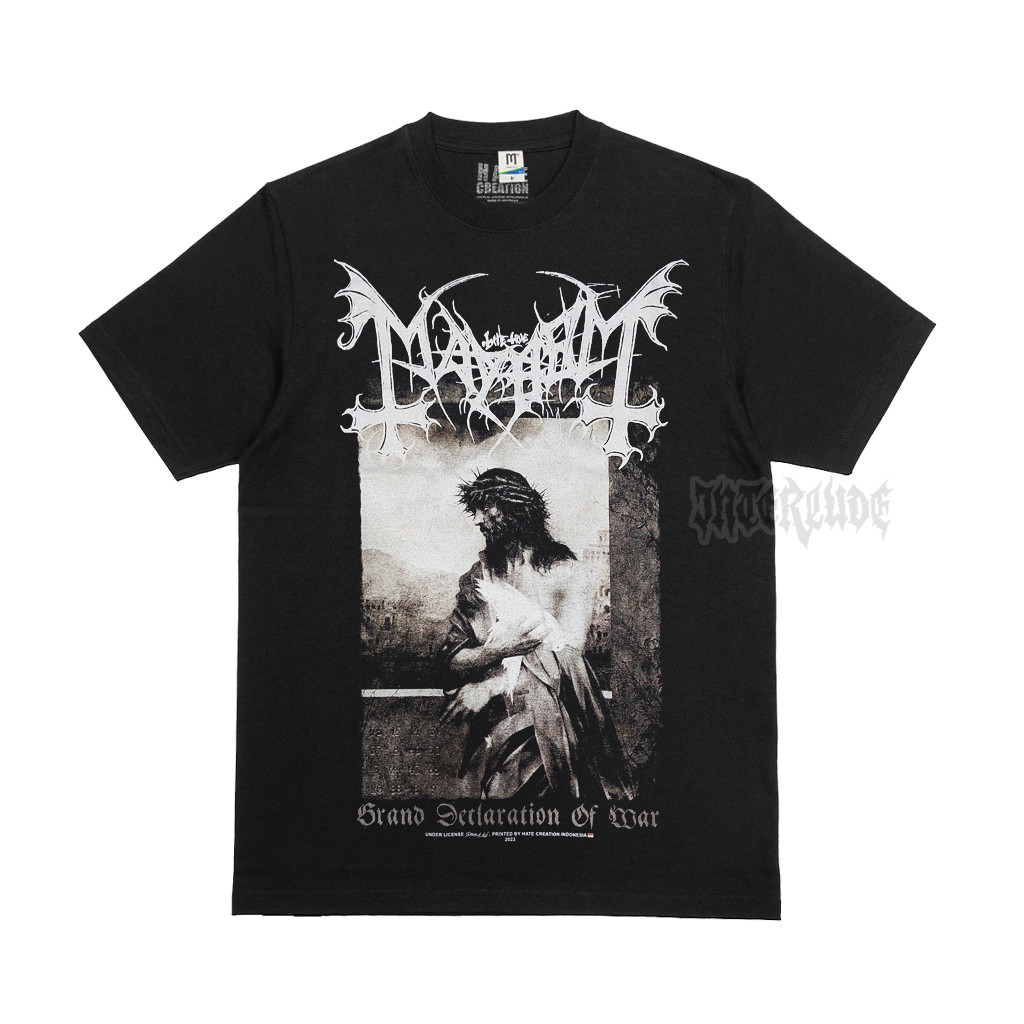 T-SHIRT - MAYHEM - Grand Declaration of War HATECREATION - kaos band black metal original