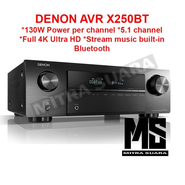 Denon AVRX250BT AV Receiver AVR-X250BT Amplifier AVR-X250 BT