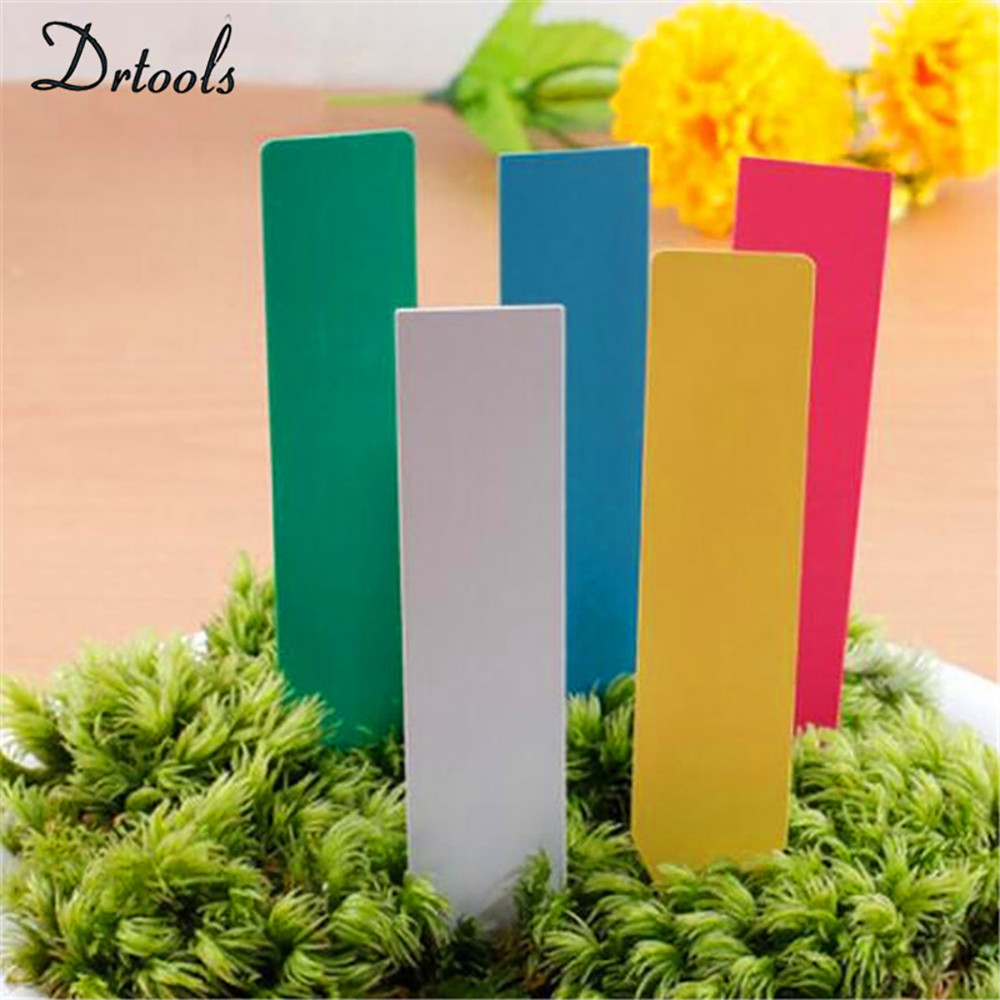 Free shipping Random Color Plastic Plant Seed Labels Pot Marker Nursery Garden Stake Tags Cute Garde