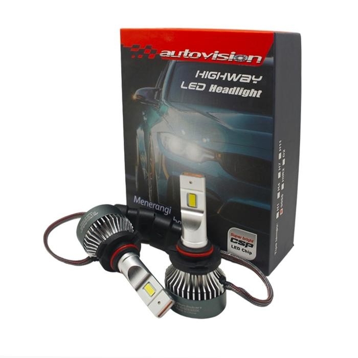 Led HB3 9005 Autovision LED Highway 6000K Lampu LED Mobil HB3