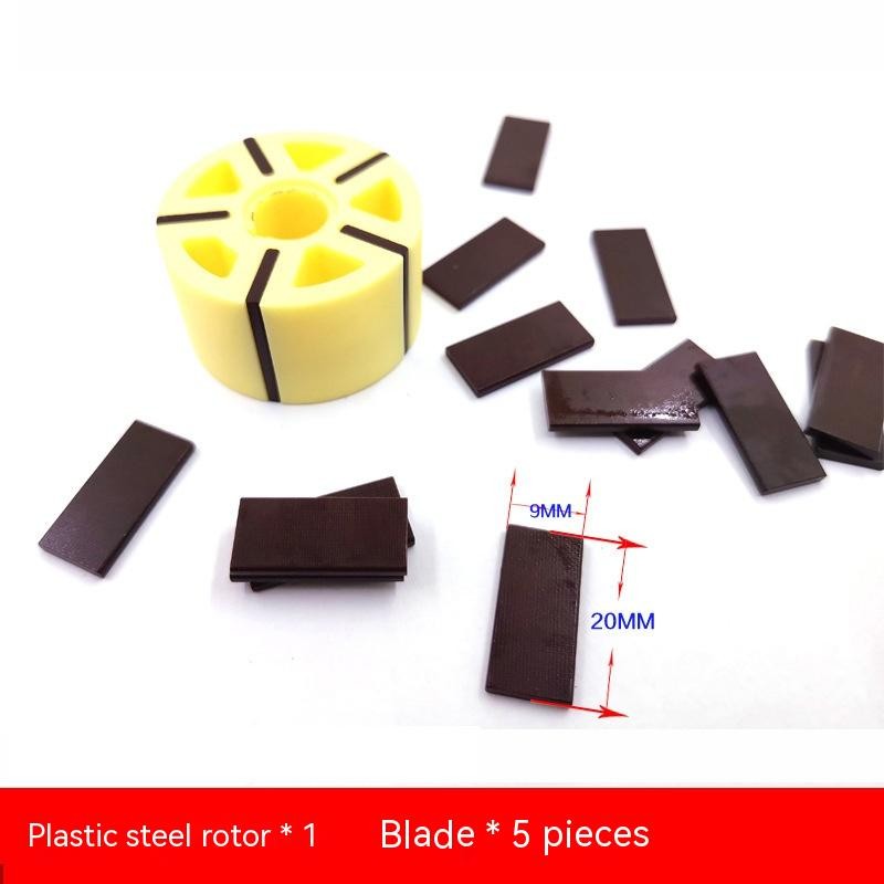 5 Inch Pneumatic Sanding Machine Rotor With Blade Sander Polisher Accessories Plastic Rotor Vane Pne