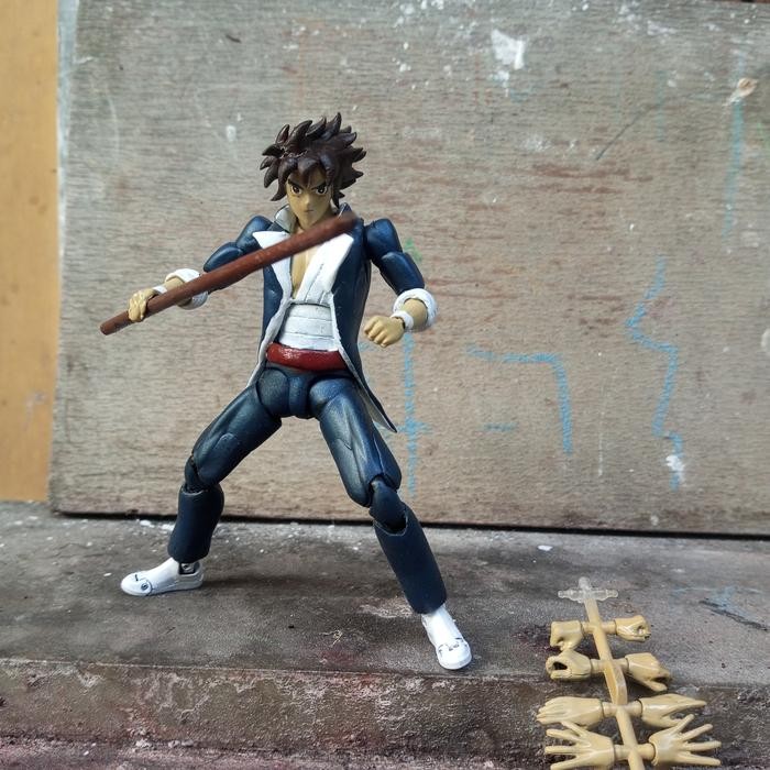 h4d2- Action Figure Custom Shf Kojiro No Fuma # Anime Dragon Ball Saint Seiya Jadul Vintage