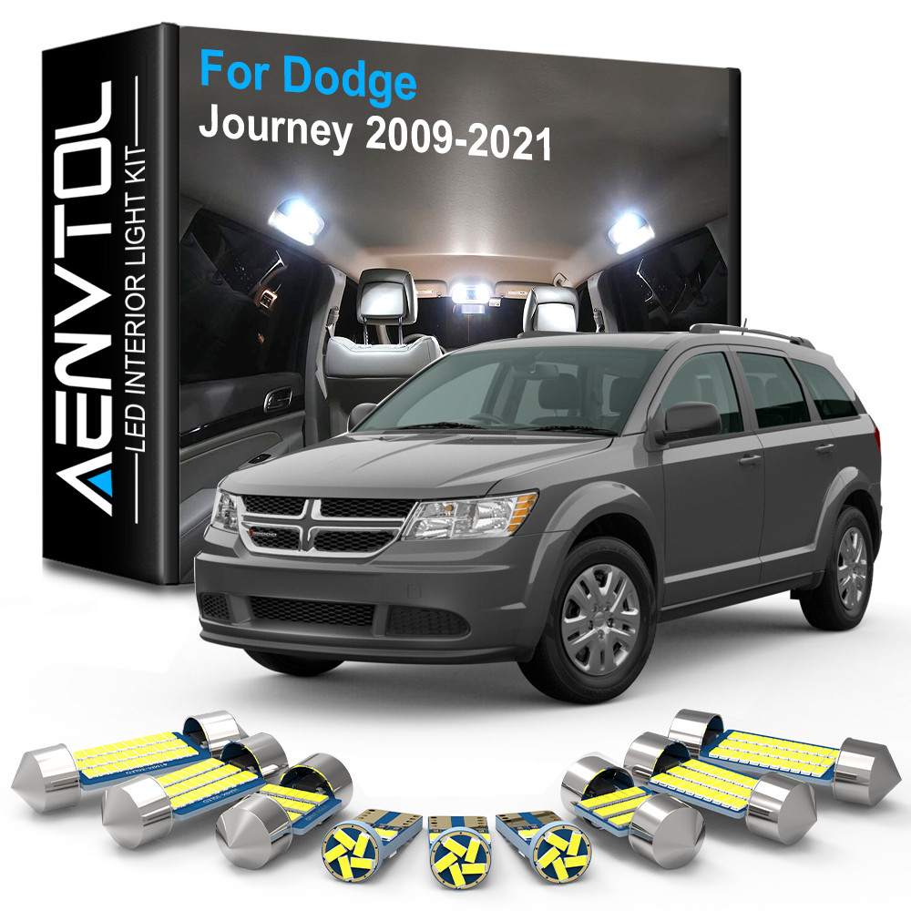 AENVTOL 8pcs Canbus LED Interior Light For Dodge Journey 2009 2010